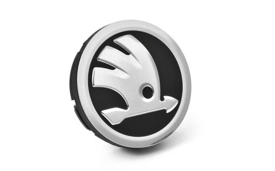 4er-Set Škoda Nabenkappen - 3D Logo bis 2025