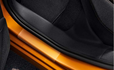 Einstiegsfolien Set hinten transparent "Fabia IV"