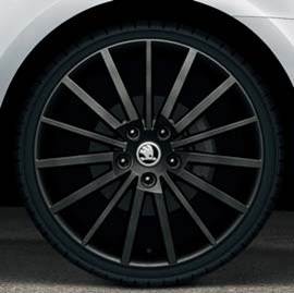 Leichtmetallfelge Turini 7,5Jx18" ET51 in matt-schwarz