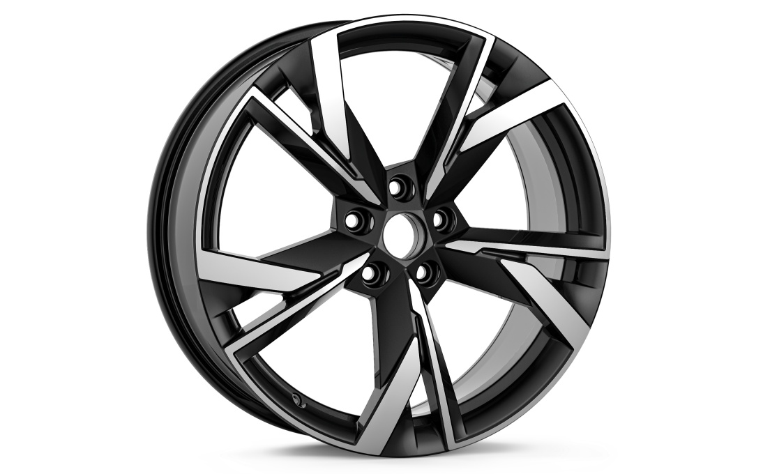 Leichtmetallfelge Draconis 7,5Jx19" ET48 in schwarz-silber